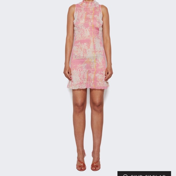 NWOT roberta einer body mini dress in pink XS/S - Picture 2 of 9